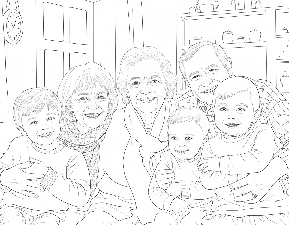 Generations coloring page