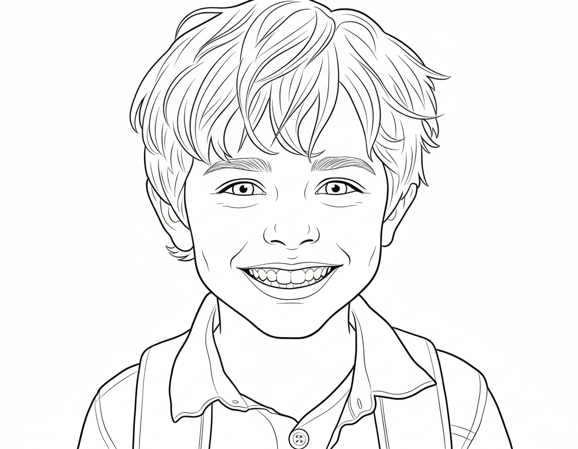 School Photo coloring page