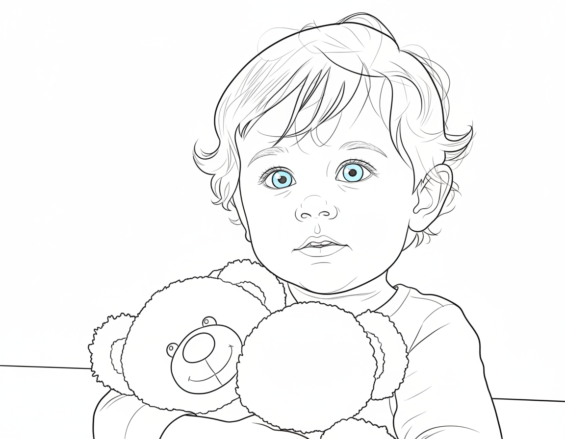 Sweet Toddler coloring page