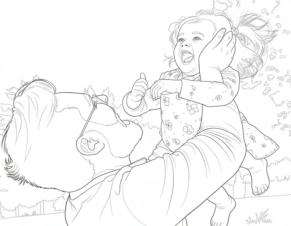 Joyful Moment coloring page