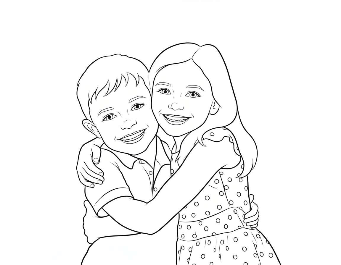 Best Friends coloring page