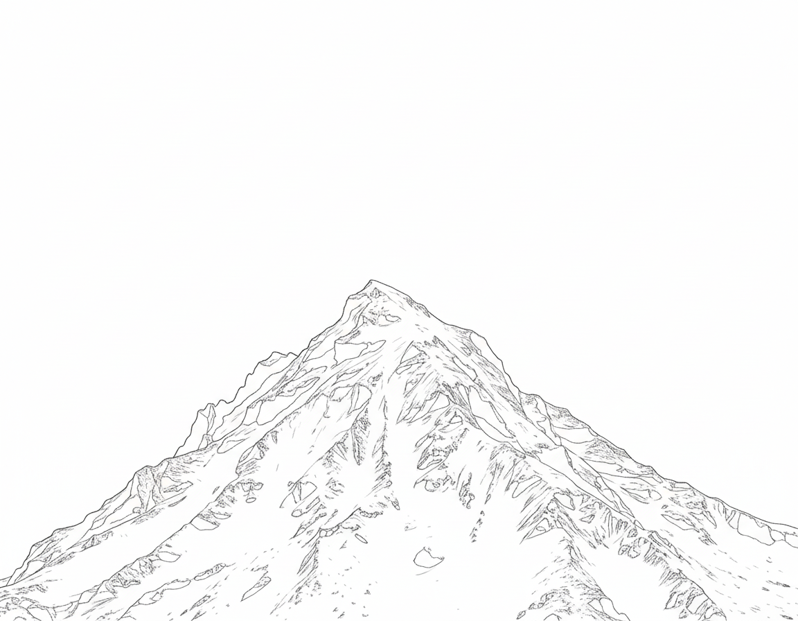 Snowy Peak coloring page