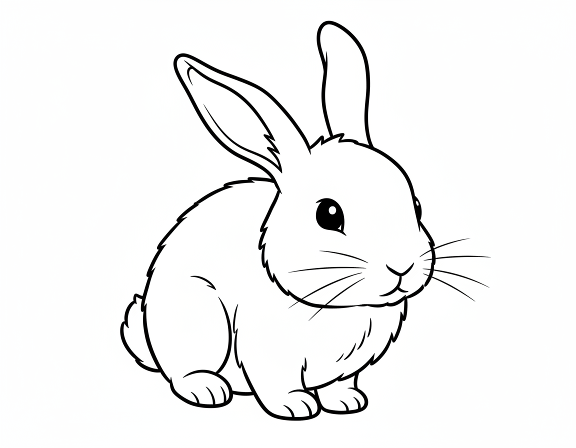 Cute Bunny coloring page