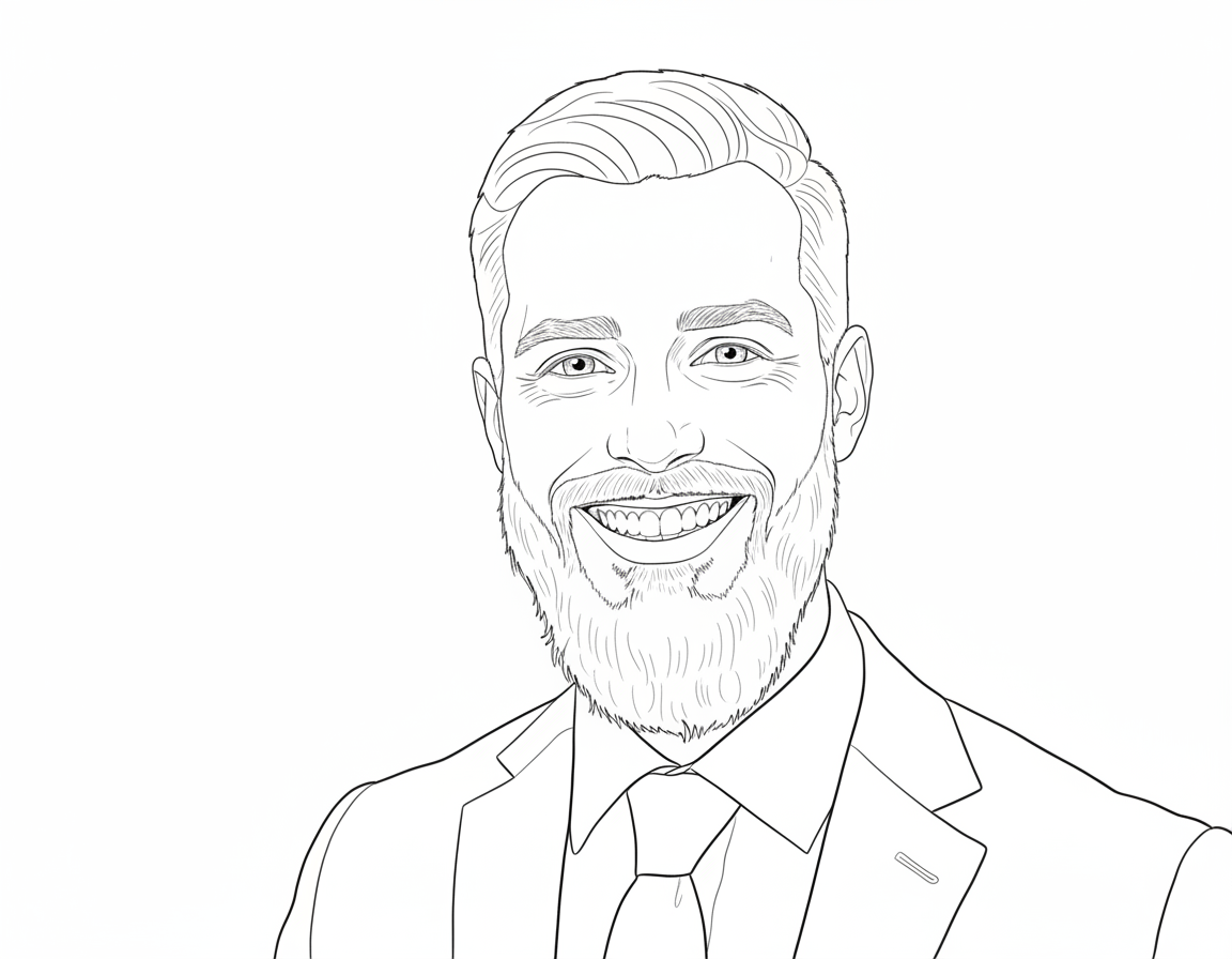 Friendly Headshot coloring page