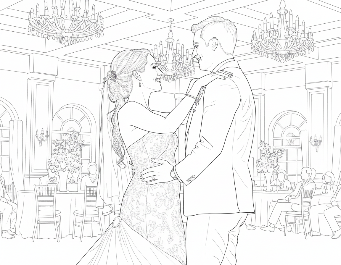First Dance coloring page